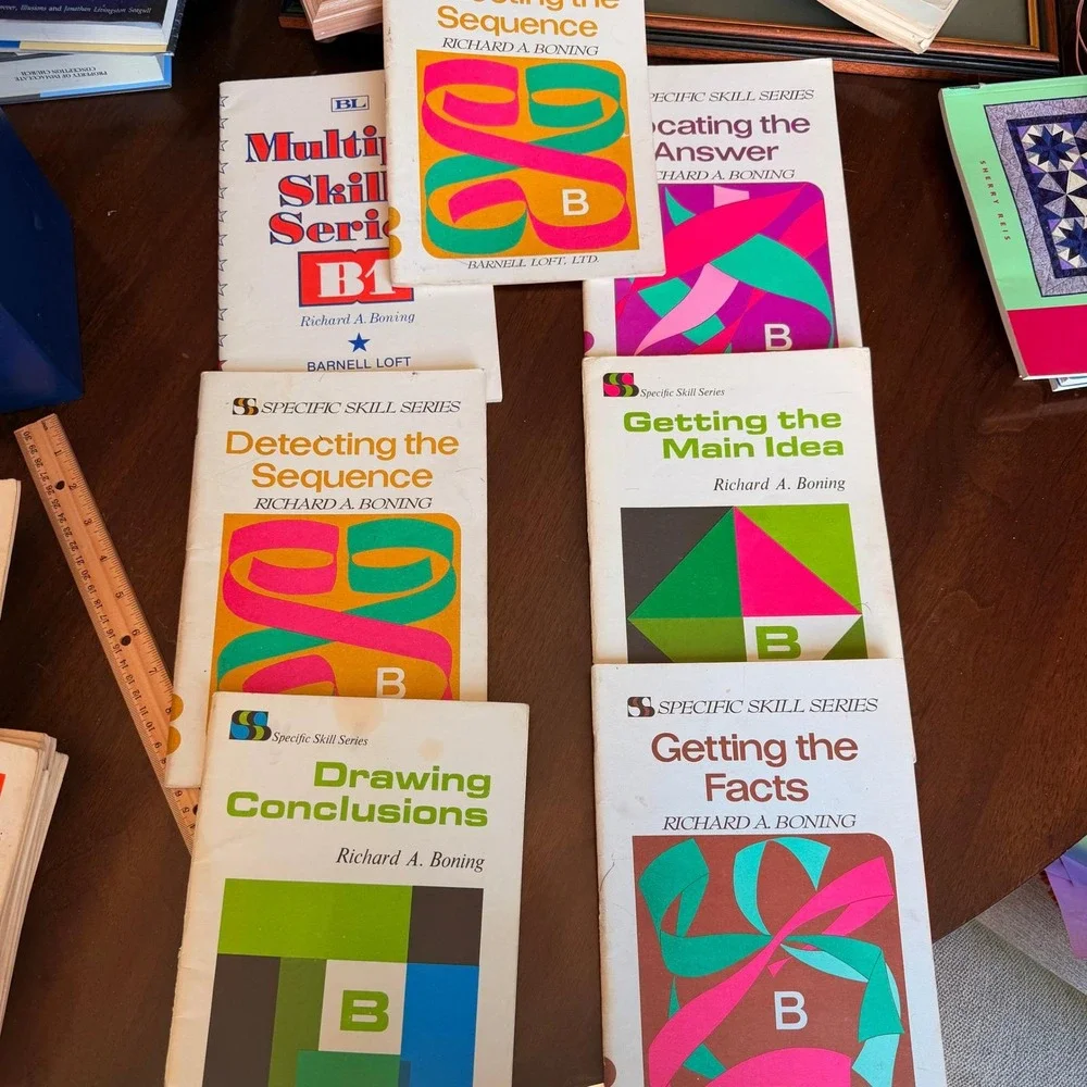 25 Vintage Reading Workbooks Richard Boning Barnell Loft Open Court Teacher Lot
